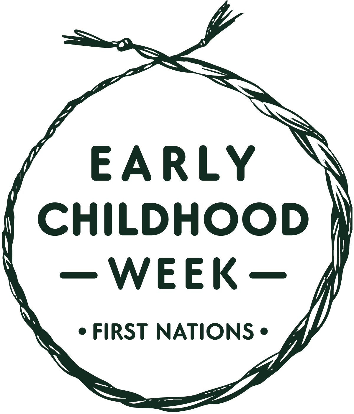 Early Childhood Week logo, First Nations version
